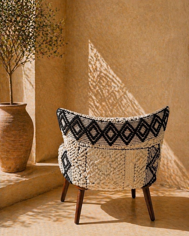 Handcrafted Woven Lounge Chair
