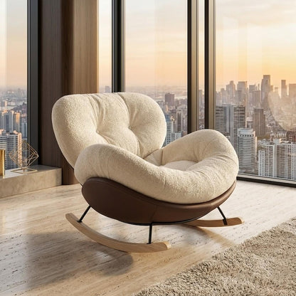 Handmade Upholstered Rocking Chair